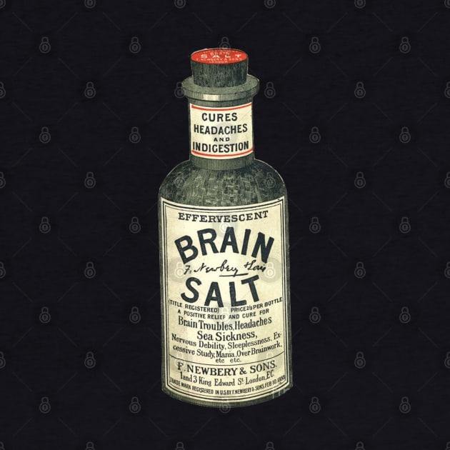 Vintage Brain Salt apothecary bottle by The Curious Cabinet